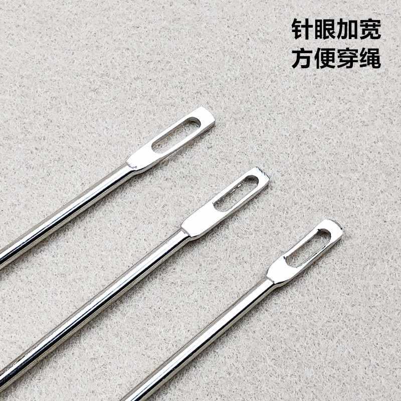 Wholesale clothing factory wearing trousers cap rope needle large hole elastic buckle rubber band packaging threading needle belt threading device blunt head rope threading