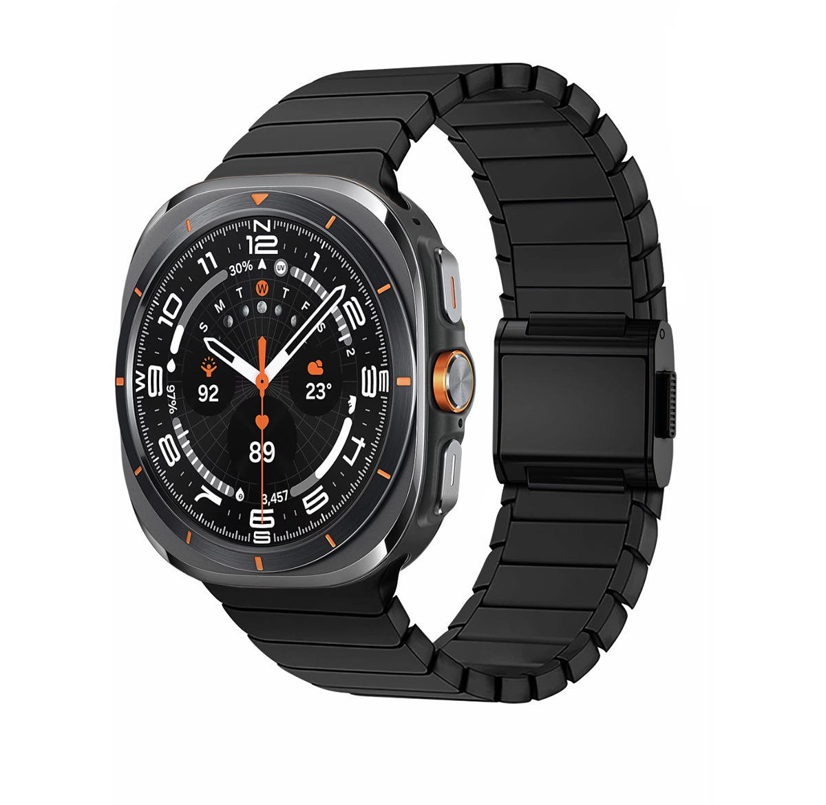 Aplicable Apple / Samsung reloj pulsera iWatch ultra 10 generación de acero inoxidable titanio metal hebilla magnética hombre nuevo