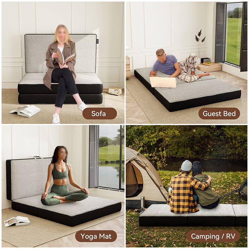 Transfronterizo compresión mattress tatami triple plegable mattress camas de piso mattress camping al aire libre image 3