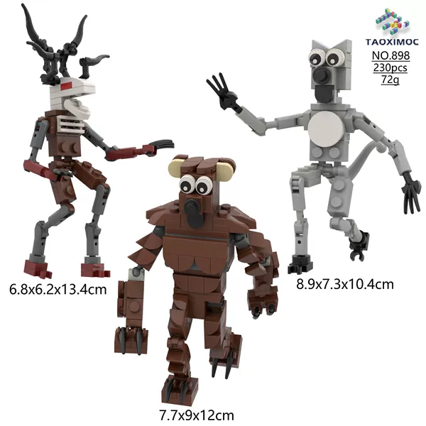 (In stock) 898 zombie deer + humanoid brown bear + humanoid grizzly bear