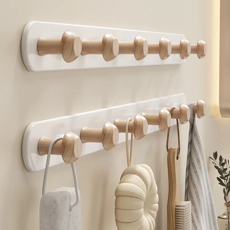 Cream-Style Hooks, No Punching Required, Wall-Mounted Coat Storage Hooks Behind the Entrance Door, Bedroom Clothes Hangers, Organizing Hooks