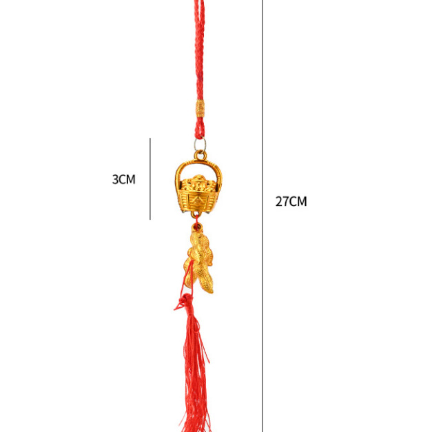 Fiesta del Dragón accesorios colgantes colgantes hechos a mano DIY material linterna de bambú cuerdas coloridas bolsas de incienso perfumadas escoba y coleta