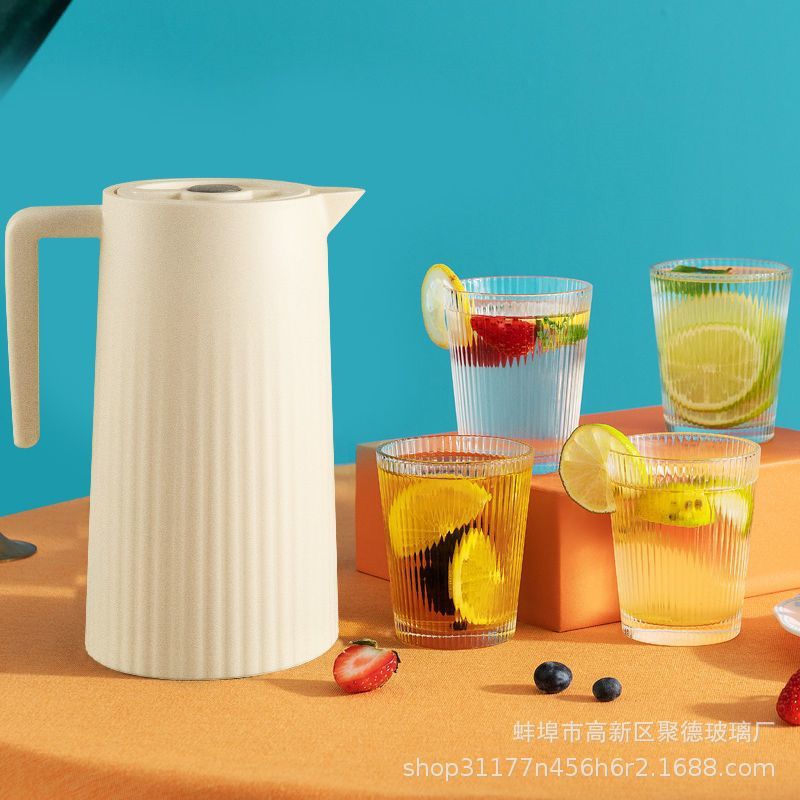 Hervidor de agua/tetera térmica con taza, estilo europeo, para bodas