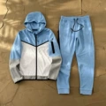 Blue and white
