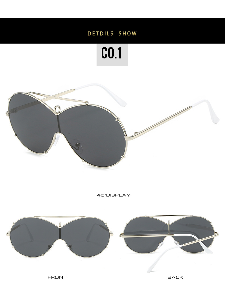 Ig Style Simple Style Solid Color Pc Special-shaped Mirror Full Frame Women's Sunglasses display picture 6