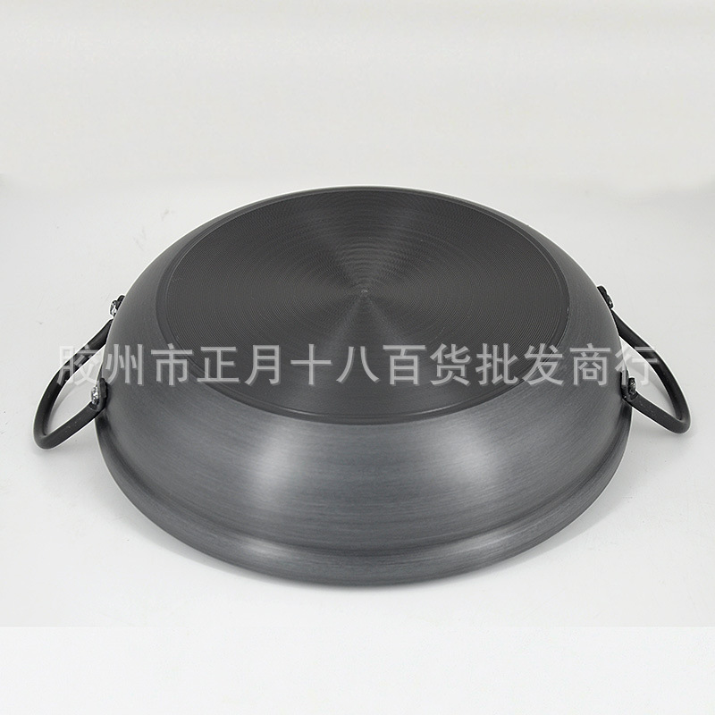 韓国硬質アルミニウム合金海鮮鍋部隊鍋双耳スープ鍋レストラン料理鍋韓国式辛いスープ鍋|undefined