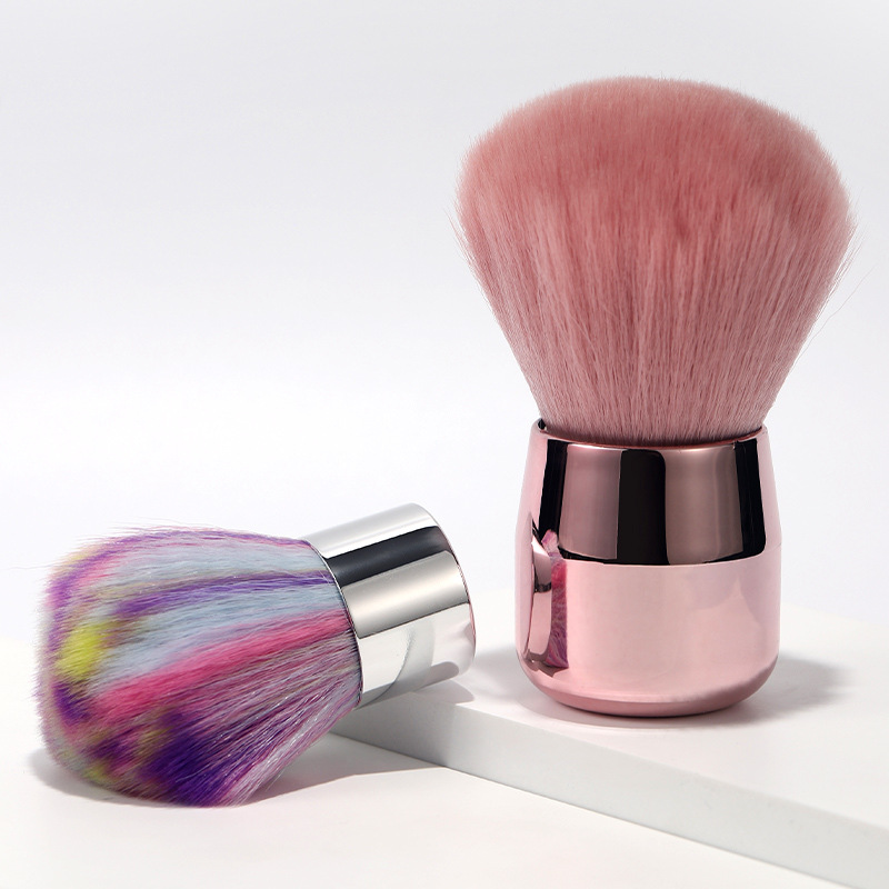 Mushroom Head Powder Brush Hair Soft Uña Polvo Brush Limpieza Uña Polvo Brush Maquillaje Blush Brush Herramientas de maquillaje