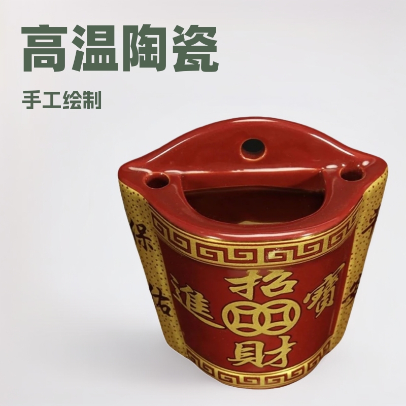 批发陶瓷挂壁炉 挂墙香炉 神位阳台门口灶君天宫朱红招财敬天公