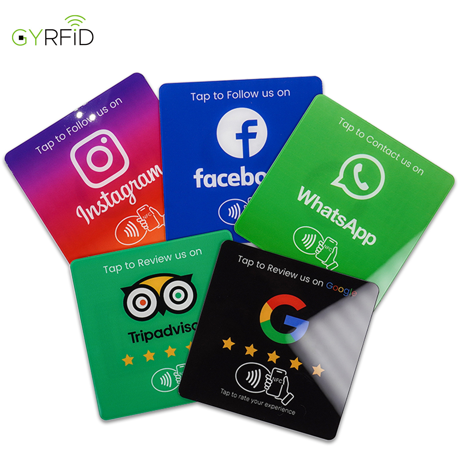 Tabla acrílica NFC tarjeta de comentarios Google NTAG215 chip NFC tarjeta de comidas teléfono móvil toque salto image 6