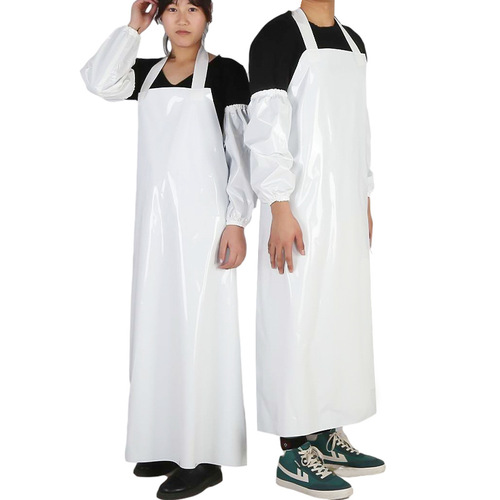 TPU waterproof apron sleeves oil-proof acid and alkali resistant soft bib slaughtering aquatic food apron soft leather waterproof apron