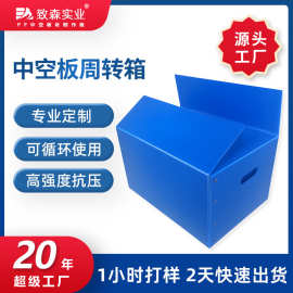 pp中空板周转箱 防潮防水可进冷库冷链周转箱循环可折叠中空板箱