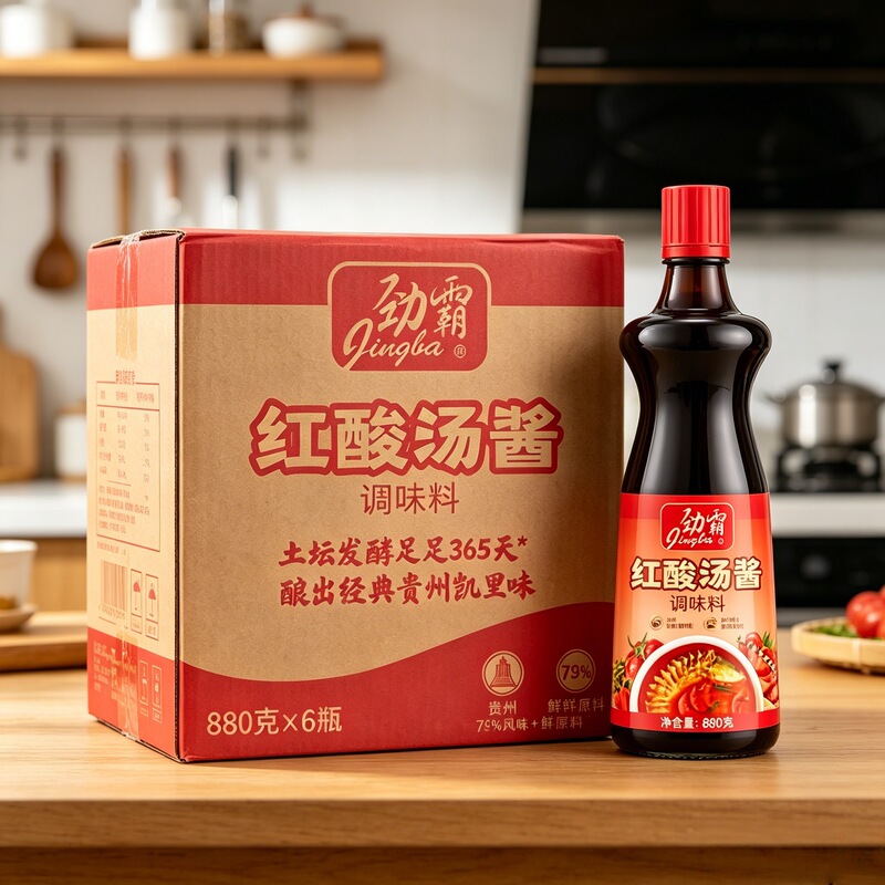 Jingba Red Sour Soup Sauce Seasoning 880g × 6 Bottles Whole Box Guizhou Kaili Sour Soup Fish Sour Soup Beef Rice Noodle Sauce Jingba Red Sour Soup Sauce Seasoning 880g × 6 Bottles Whole Box Guizhou Kaili Sour Soup Fish Sour Soup Beef Rice Noodle Sauce