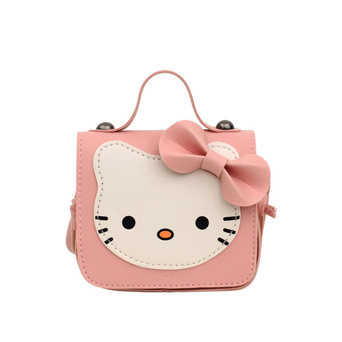 New  Korean Style Cute Cat Children's Small Backpack Mini Crossbody Bag Shoulder Bag Decorative Pocket Money Purse