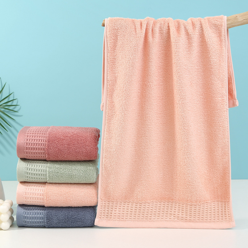 Longli Bamboo Fiber Gauze Patterned Towel Household Face Shower Absorbent Towel Soft Bamboo Charcoal Towel