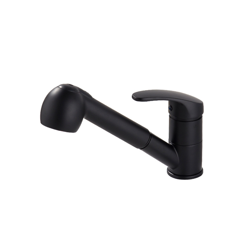 Transfronteriza grifo de la cocina aleación de zinc de cobre extraíble caliente y fría retráctil fregadero grifo de fábrica al por mayor