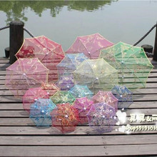 儿童迷你小伞玩具装饰超小雨伞摄影道具蕾丝舞蹈工艺伞绣花伞