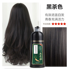 A pack of Qiwetang Aromatic Hair Dye, black hair dye, Chinese Zen Wash White to Black Bubble Dye, trendy one-wash color.