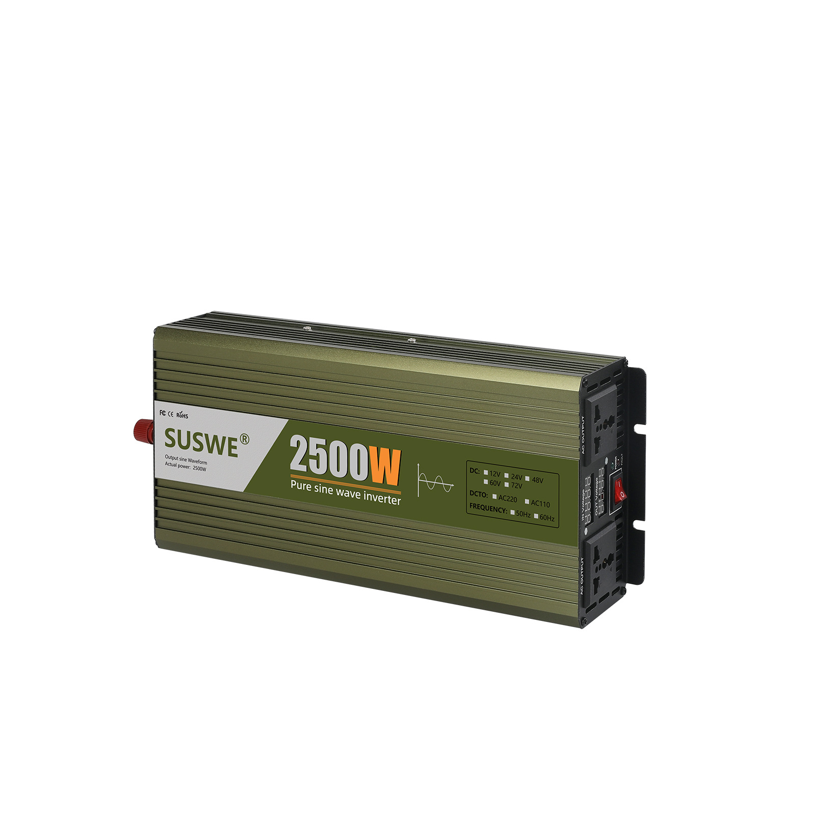 Inversor de Corriente para Automóvil de Comercio Exterior, Onda Sinusoidal Pura de 110 V, Exportación de 48 V a 110 V, Convertidor de Energía Solar para el Hogar