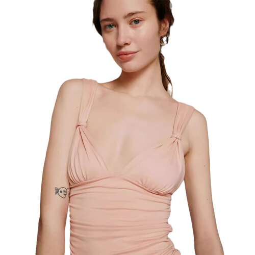 New Women's Cross-Border V-Neck Bandage Dress with Pouch Waist and Backless Design for Summer, Sexy and Instagram Style