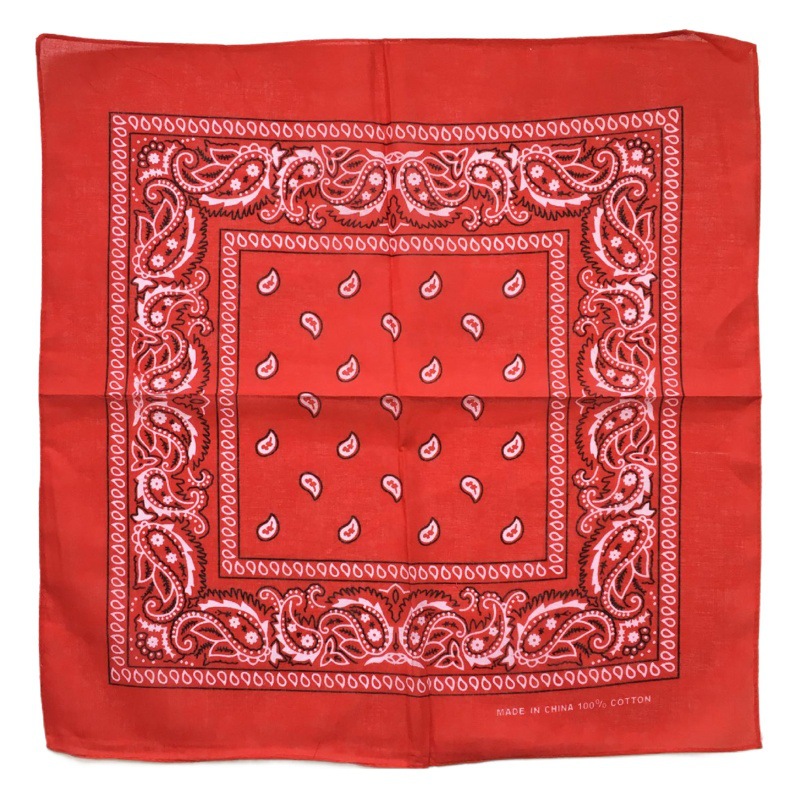 Pure Cotton Paisley Square Scarf Paisley Sports Hip-Hop Street Dance Cycling Magic Headscarf Headband Square Scarf