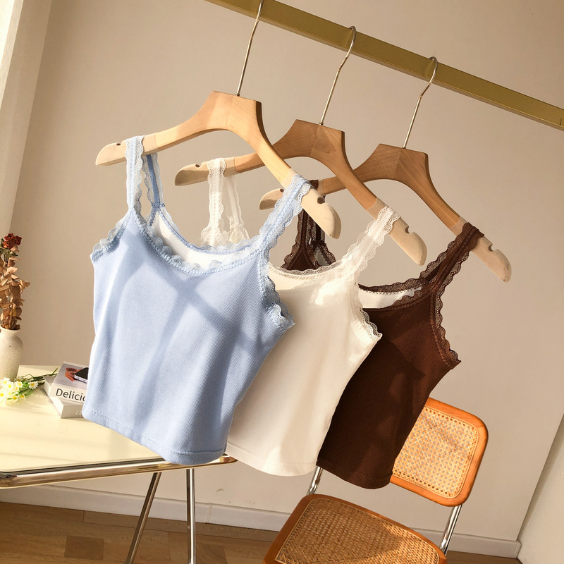 Strength Factory Thin Lace Vest Chest Pad One-piece Sling Base Slim-fit Comfortable Underwear No Steel Ring Tube Top Strength Factory Thin Lace Vest Chest Pad One-piece Sling Base Slim-fit Comfortable Underwear No Steel Ring Tube Top