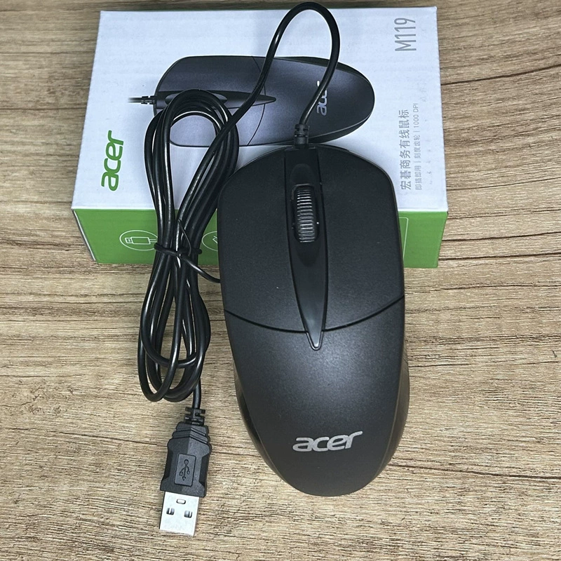 Spot wholesale AOC MS121 mouse USB cable office notebook desktop mouse business computer