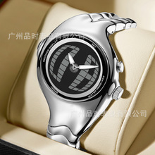 原创正品y2k异形双显手表男士扭曲复古时尚中古风高颜值防水腕表