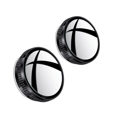 Reversing Aid Blind Spot 360-Degree – Large field of view rear view auxiliary mirror - black-silicone-adsorption-model