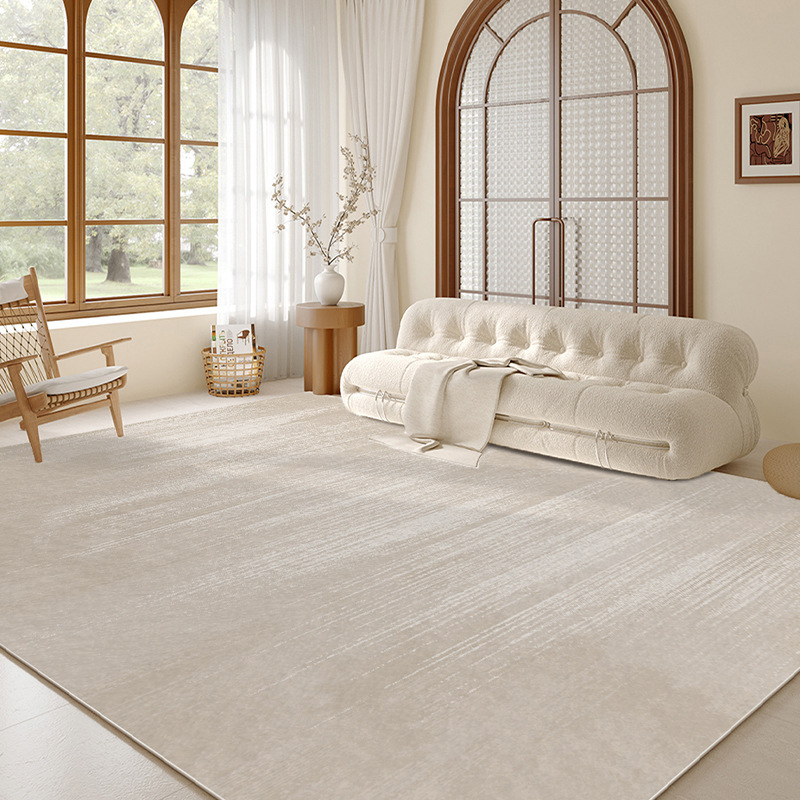 Alfombras sala de estar 2025 nuevo estilo de crema alfombra de viento impermeable antiincrustación alfombra de dormitorio hogar sofá lavado lujoso sensación de alto nivel