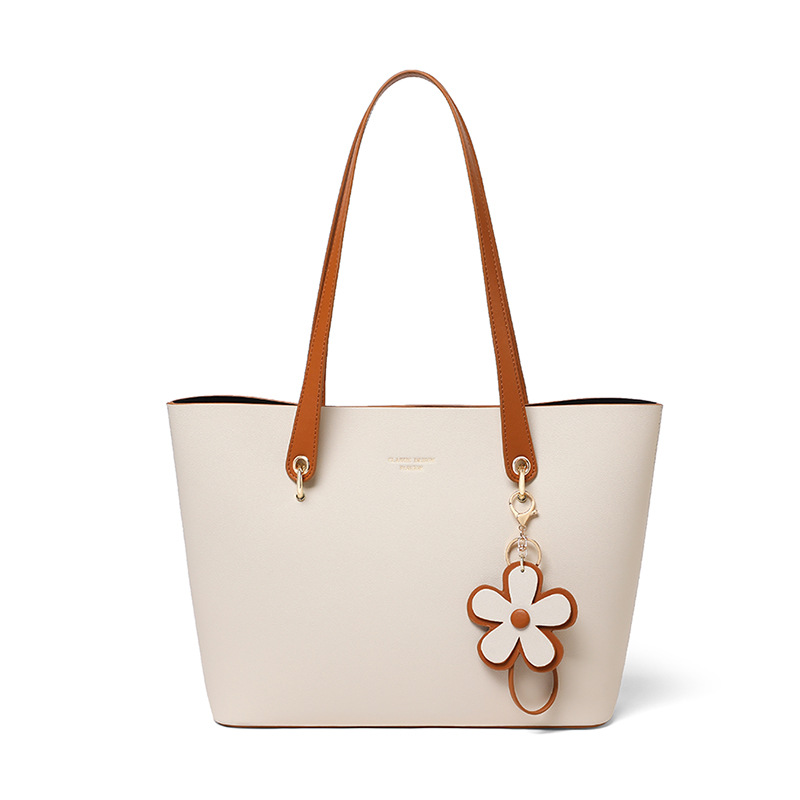 Women's Versatile 2026 New Arrival Commuter Bag Genuine Leather Tote Bag Luxury High-Capacity Handbag - Thumbnail 5
