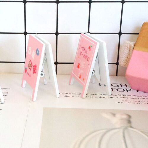 Creative salt and sweet signboard clip, cute wooden memo clip, photo name card holder, standing desktop sticky note ornament