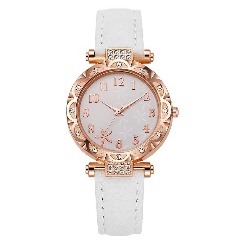 女子学生韓国版シンプルファッショントレンド防水カジュアル雰囲気クォーツレディースウォッチDouyinインターネットセレブと同じスタイルの腕時計