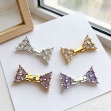 18k镀铜金保色镶满锆梯形对扣连接扣手链项链扣头DIY饰品珠宝配件