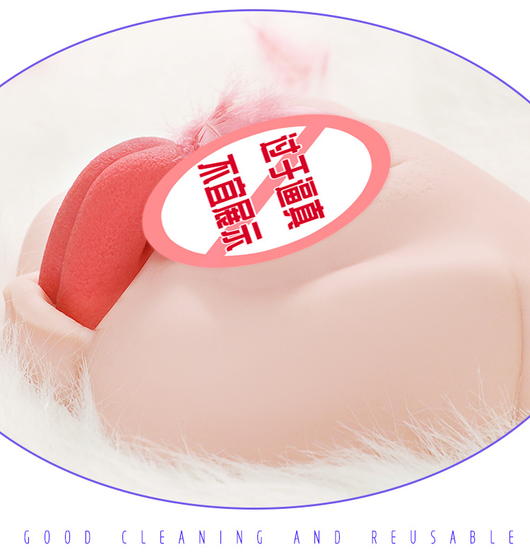 Male Masturbation Device with Realistic Vaginal and Buttocks Mold, Silicone Solid Lower-Body Doll — detail image 20