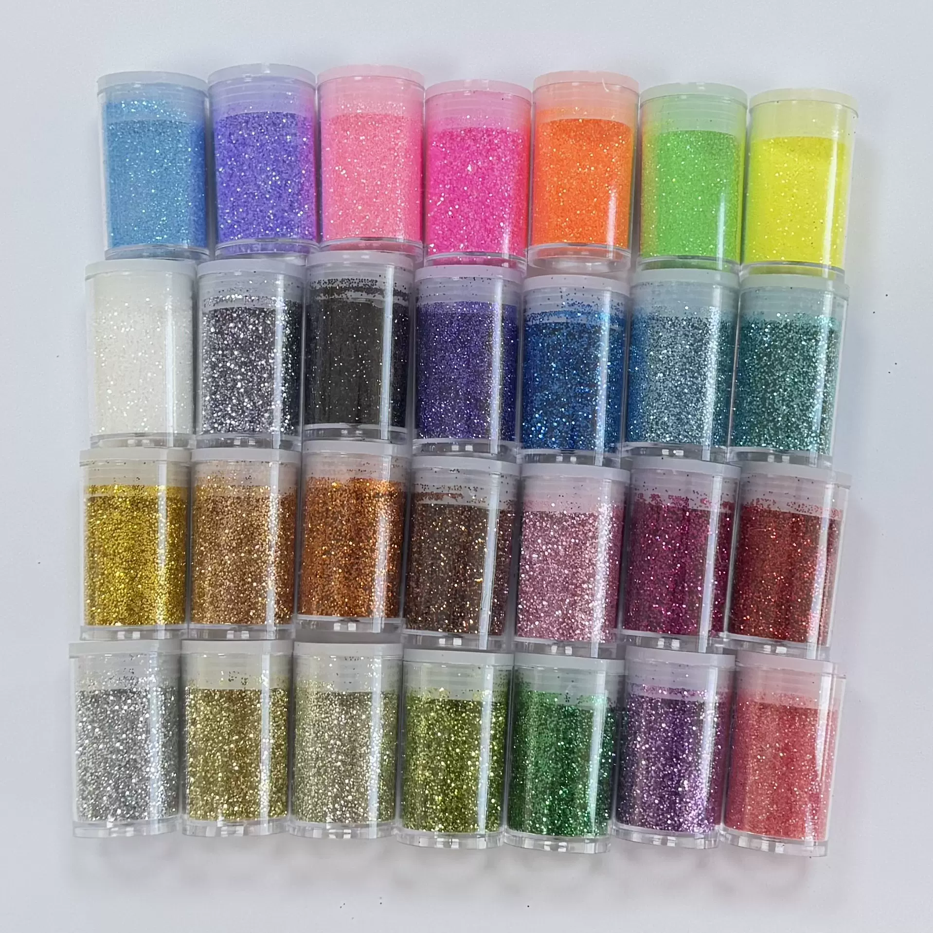 DIY手工材料28色环保金银金葱粉细粉闪粉套装跨境专供