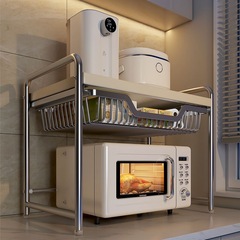 2025 新しいキッチン電子レンジ収納ラック引き出しタイプカウンタートップオーブンホルダー多機能炊飯器収納ラック