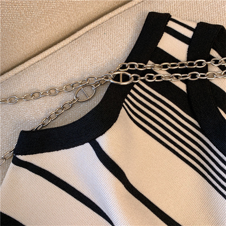 Damen Strick Camisole Weste Mit Breiten Trägern Für Sommer_voghion.com