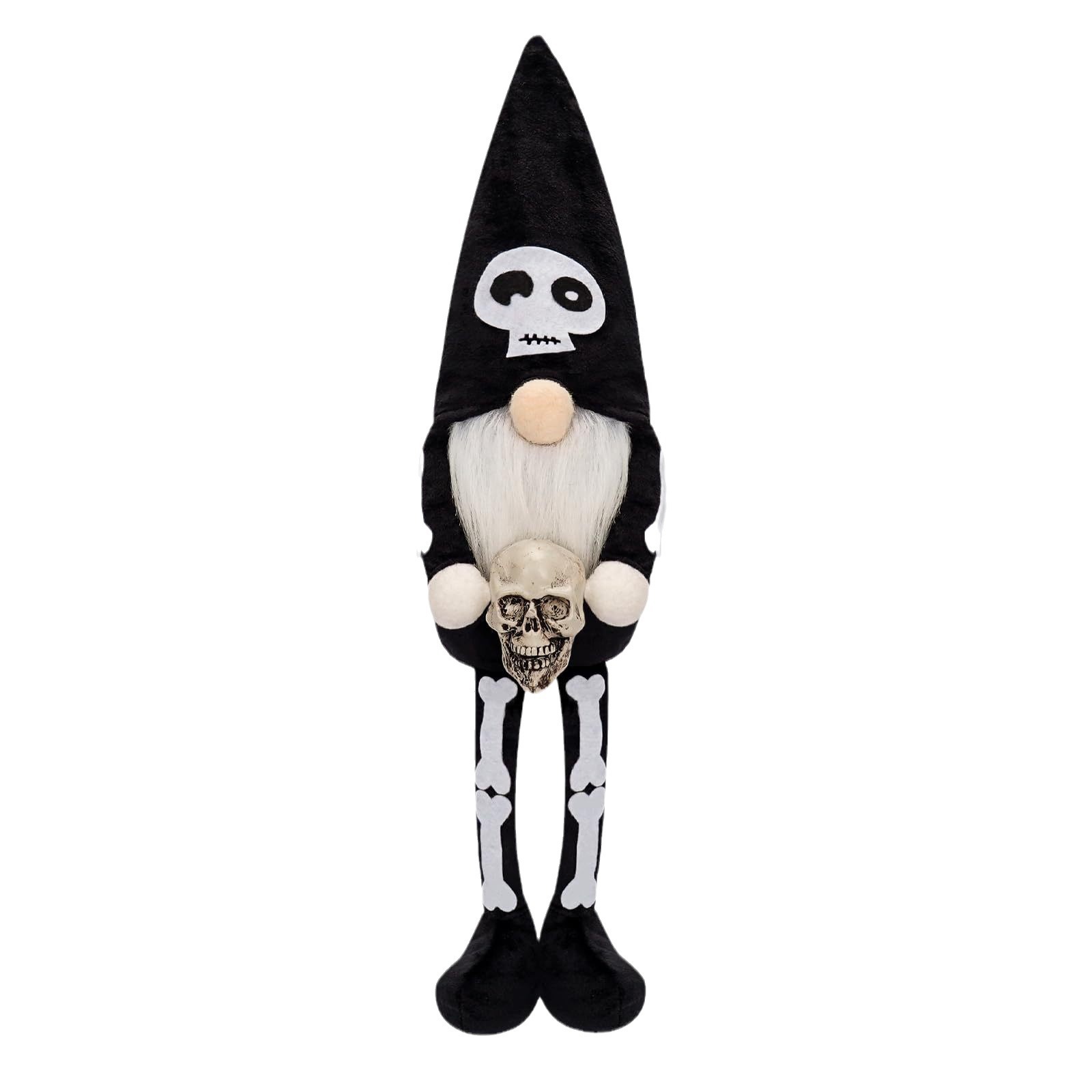 Nuevo Halloween transfronterizo cráneo enano muñeca decoración de fiestas accesorios muñecas de piernas largas terror