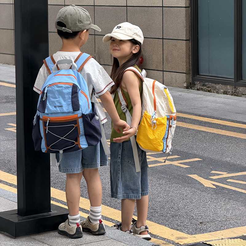 KOCDR 2026 신상 초경량 컬러배색 백팩 대용량 초등학생 현장학습 책가방