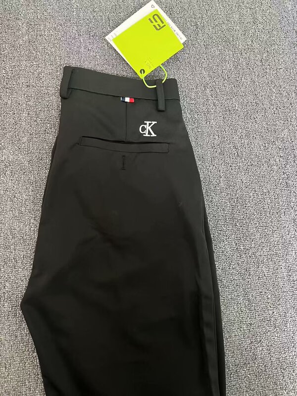 新款K字母刺绣西裤网红同款潮牌高端百搭修身商务直筒长裤|undefined