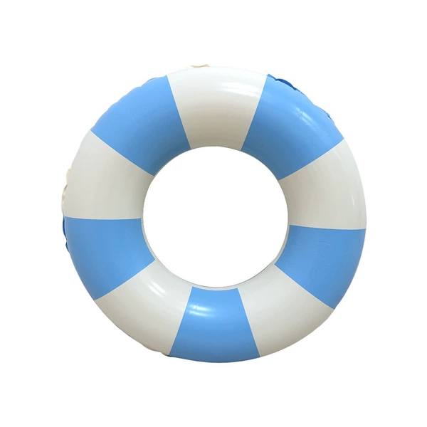 Striped swim ring blue