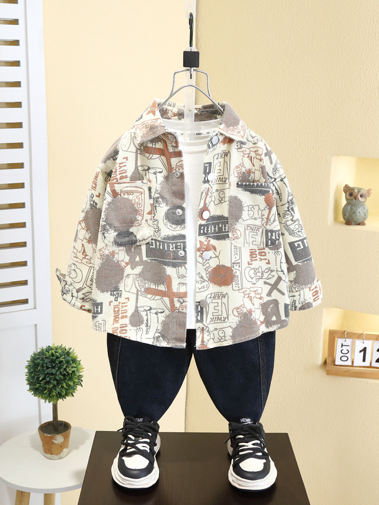 Camisa para Niños 7567, Estilo Primavera-Otoño 2026, Chaqueta Ligera y Elegante para Niños