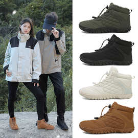 跨境新款棉鞋男女舒适保暖棉靴加绒加厚雪地靴情侣休闲棉鞋