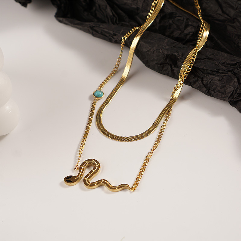 Unisex Fashion Snake Titanium Steel Other Necklace Stainless Steel Necklaces