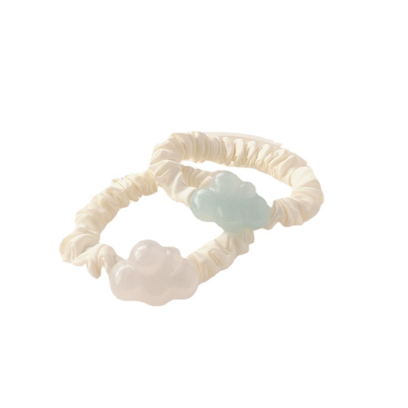 Nuevo lindo anillo de nube intestino delgado cuerda de cabeza de banda de goma de alta elasticidad anillo de cabello temperamento de niña dulce adornos de cabello cuerda de cabello