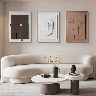 The quiet wind abstract living room decorative painting Nordic style Morandi color hanging painting model room homestay mural factory wholesale
