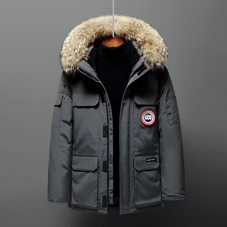 European and American Style Workwear Cross-Border Men's down Jacket, Men's and Women's Couple's Multi-Color Stand Collar Winter Thickened Warm Jacket European and American Style Workwear Cross-Border Men's down Jacket, Men's and Women's Couple's Multi-Color Stand Collar Winter Thickened Warm Jacket