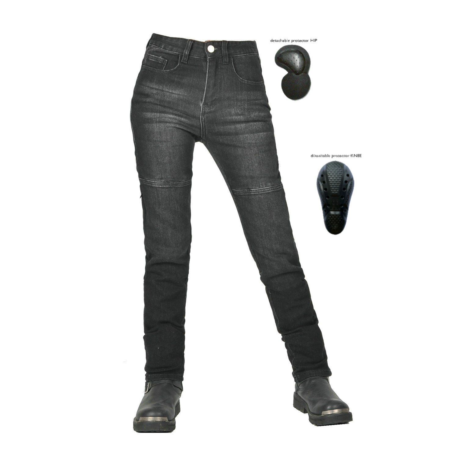 Winx Wheels Pantalones vaqueros de motocicleta rectos casuales para mujer