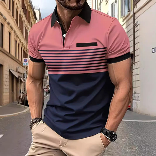 Outerwear Men's Youth Pocket Turn-up Slim Fit Sweater Men's Top