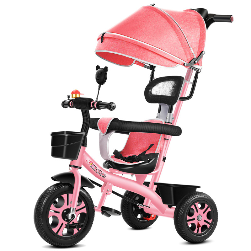 연꽃 색 파스텔 휠 푸시 핸들 가드 레일 캐노피 ₴₸